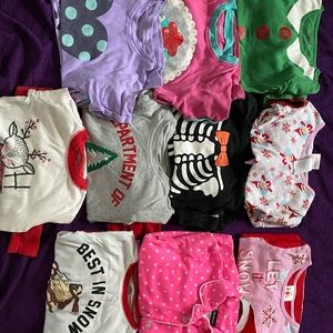 Girls size 6 pajamas lot